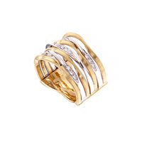 Ringe Marco Bicego Dame Marrakech Onde in Gold 0.16 Ct AG350-B - AG350-B